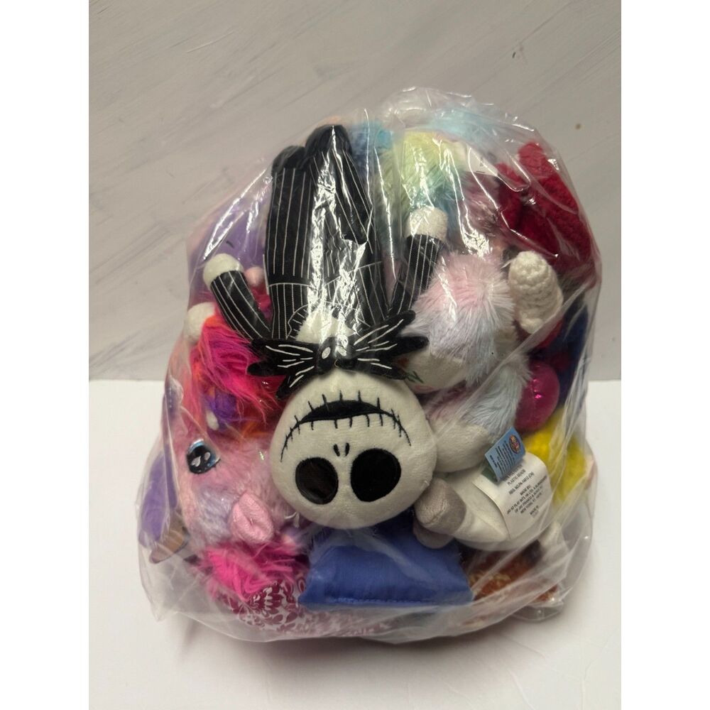 Huge Mixed Plush Toy Lot Jack Skellington Unicorn Mario Plush Stuffed Animals